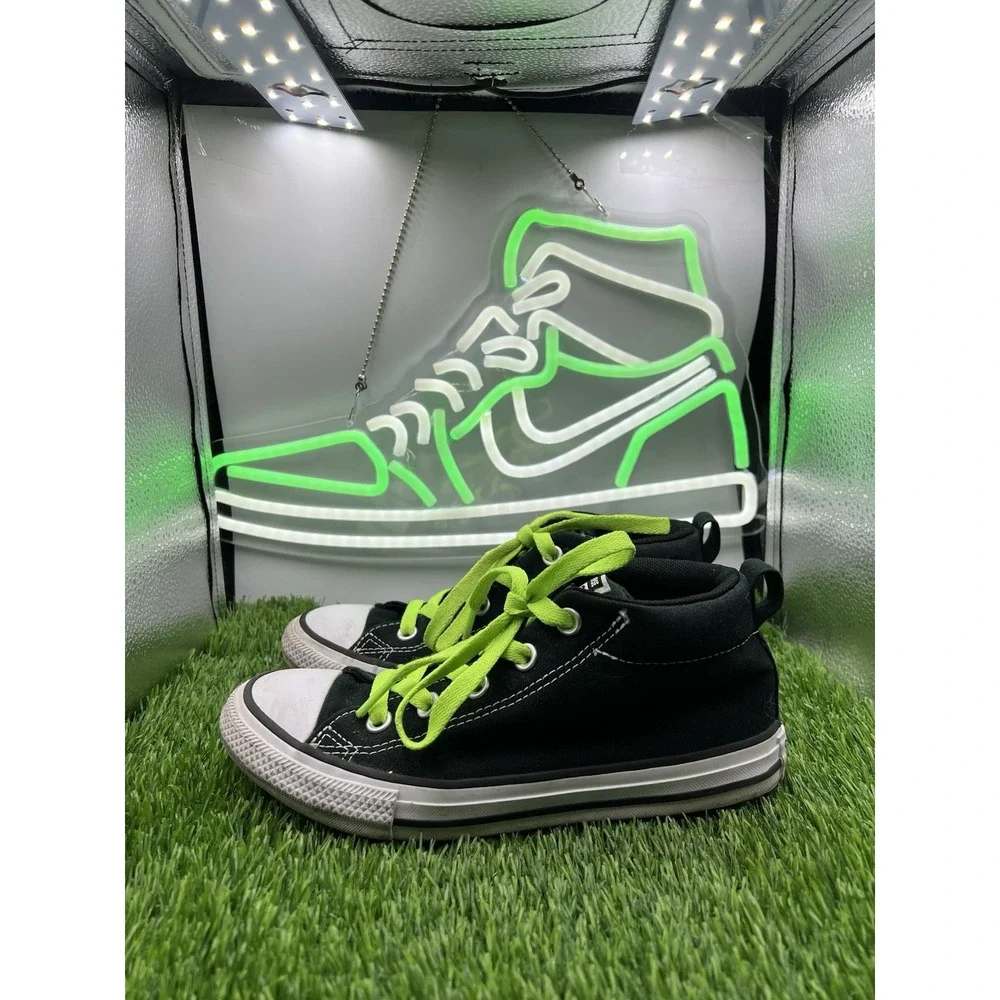 Converse CTAS Street Mid Black White Youth Size 3Y A01720F
